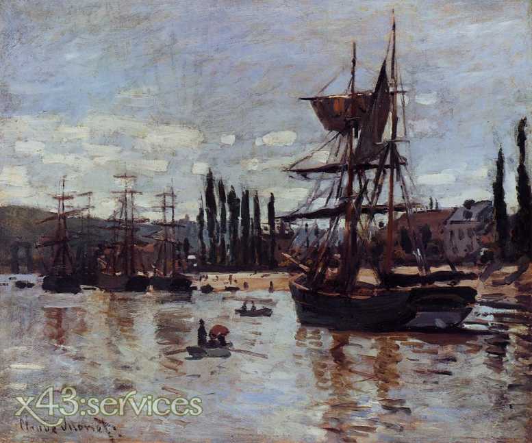 Claude Monet - Boote bei Rouen